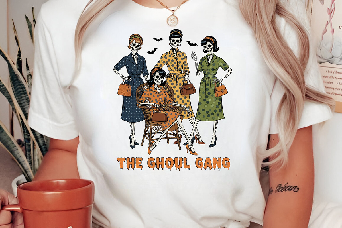 Vintage Skeleton Women PNG, an Illustration by Craft Nest (Photo 2 of 6)