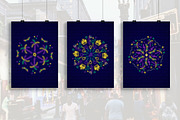 Mardi Gras Neon Ornaments, a Background Graphic by kh_cat (Thumbnail 3 of 4)
