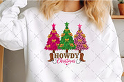 Howdy Christmas Png, Cowgirl Western, an Illustration by Craft Nest (Thumbnail 3 of 6)