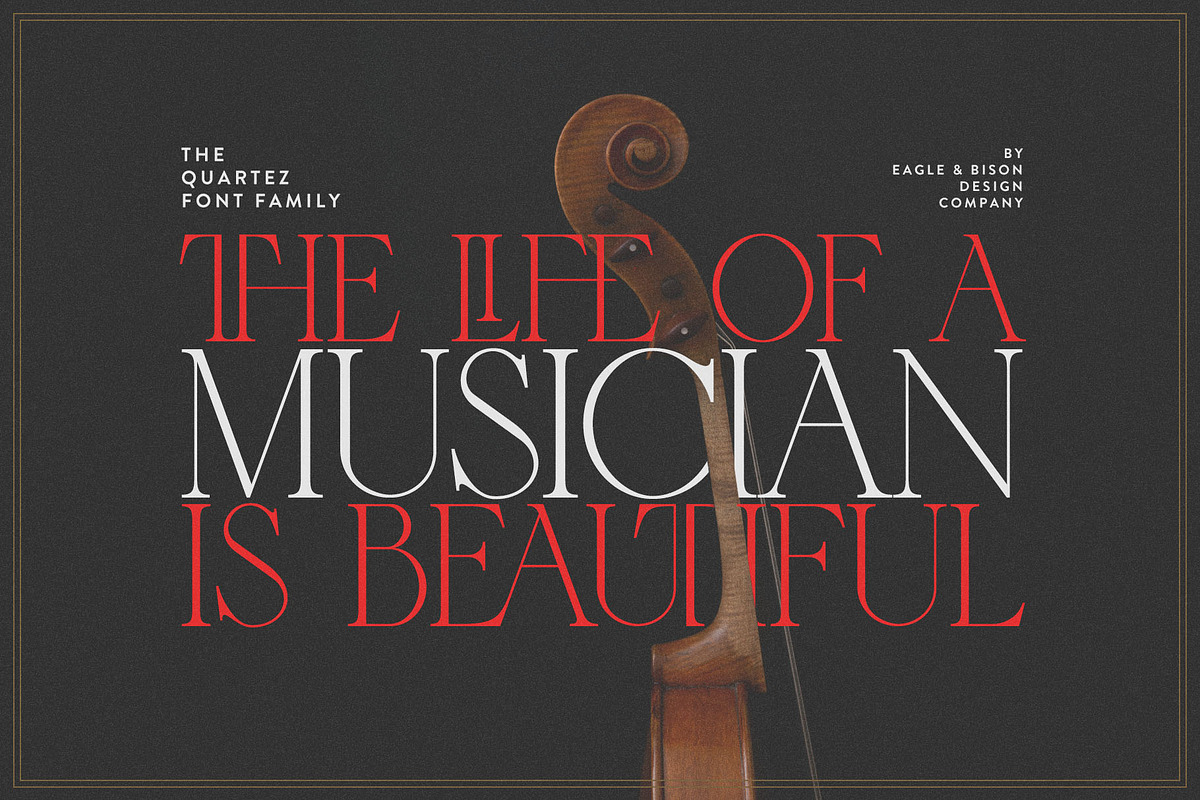 Quartez - A Redesigned Font Family, a Serif Font by Eagle & Bison Design Co. (Photo 5 of 6)