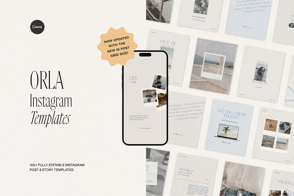 100+ Refined Instagram Templates, a Social Media Template by Willow & White Studio (Photo 1 of 11)