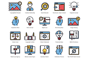 59 Law & Copyright Icons, an Outline Icon by Flat Icons (Thumbnail 2 of 7)