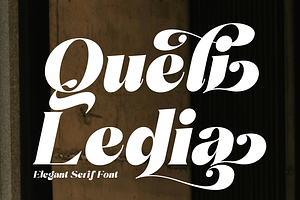 Queli Ledia: A Luxurious Serif Font