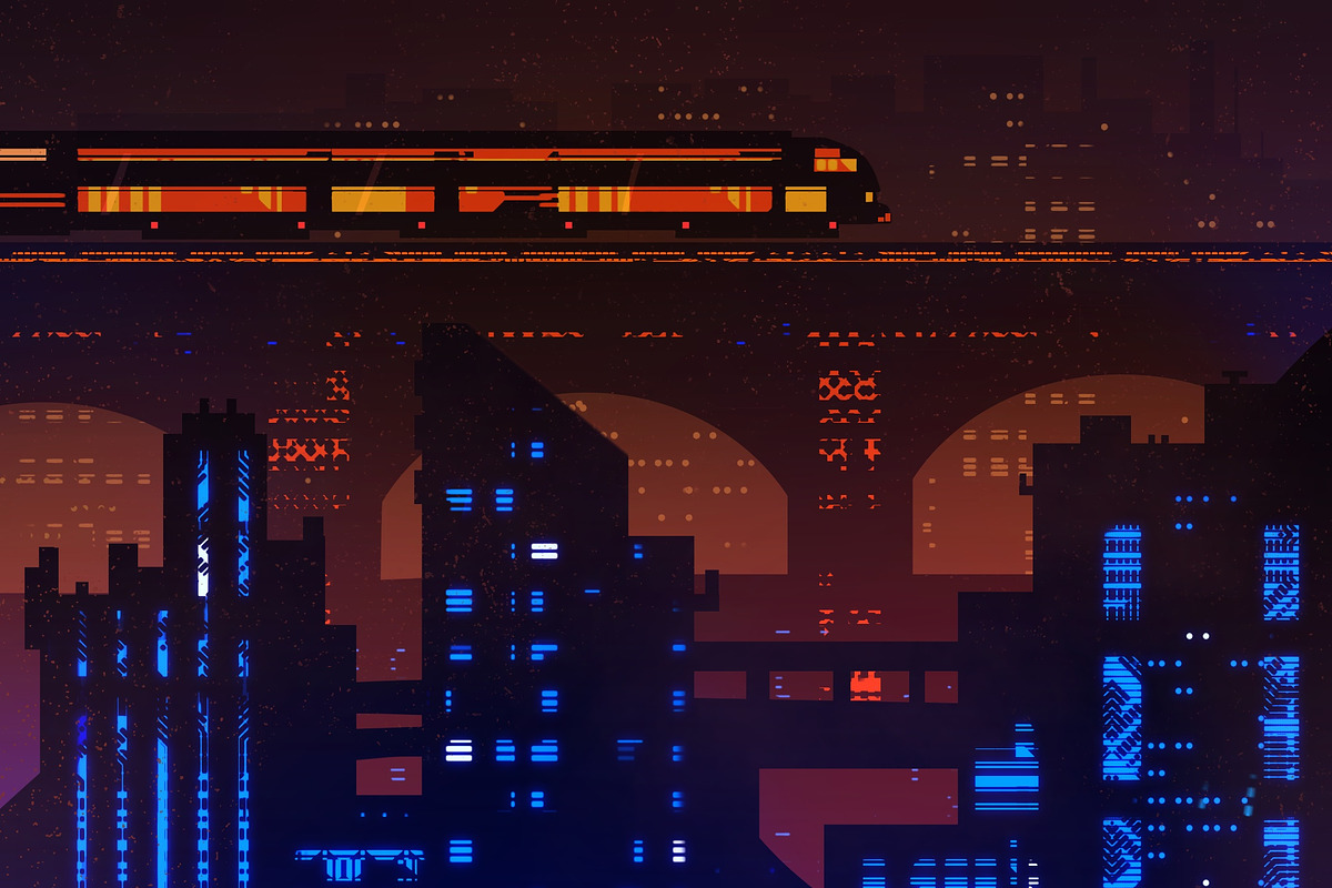 30 CyberPunk Procreate Brushes!, a Brushes & More by Hello Trilly (Photo 5 of 6)
