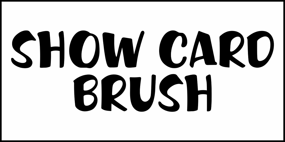 Show Card Brush JNL, a Script Font by Jeff Levine Fonts (Photo 2 of 5)