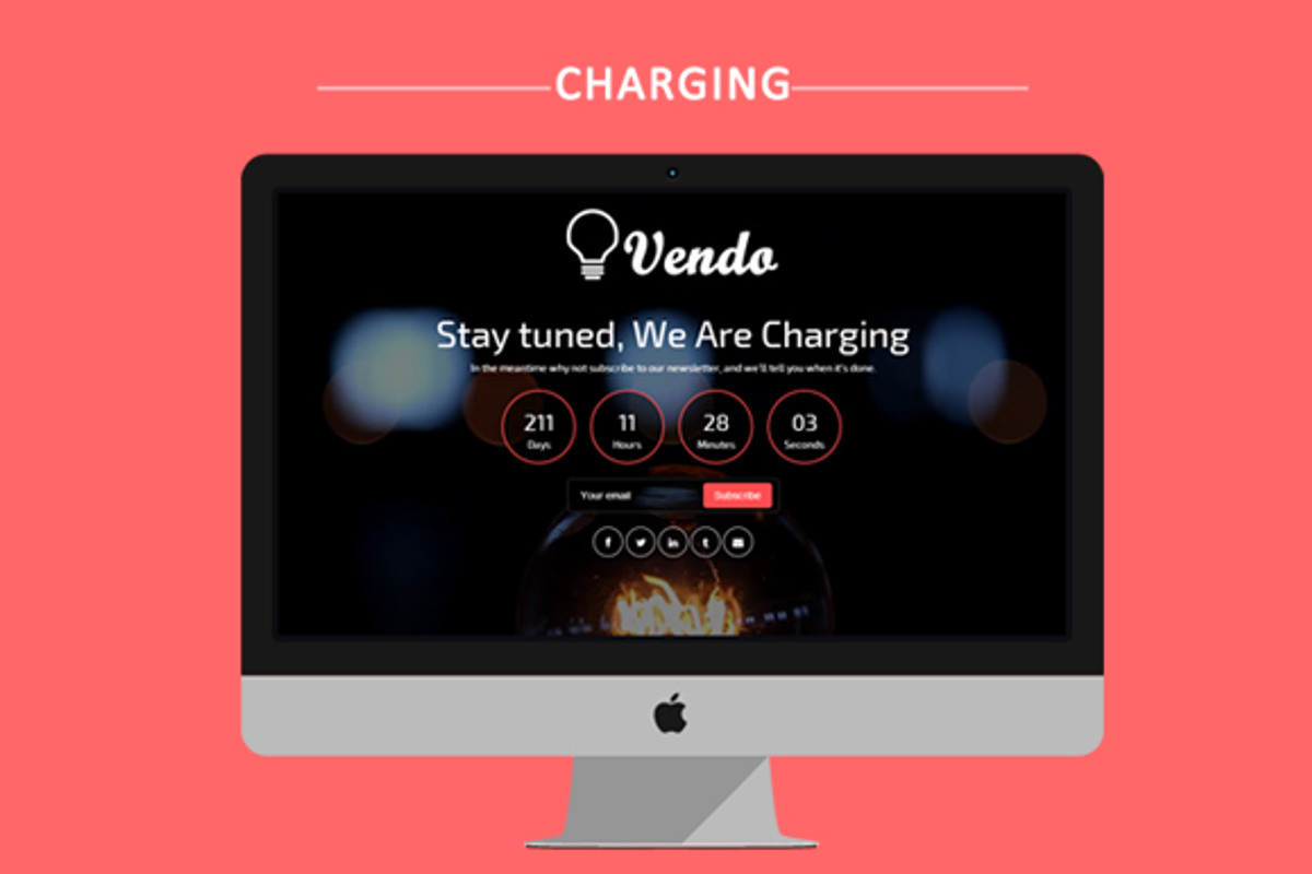 Vendo – Video Coming Soon Template, a Bootstrap Template by webyzona (Photo 2 of 5)