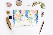 Summertime watercolor flowers, a Texture Illustration by LABFcreations (Thumbnail 9 of 9)