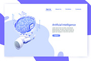 Artificial intelligence concept, a Technology Illustration by Good Studio (Thumbnail 1 of 3)