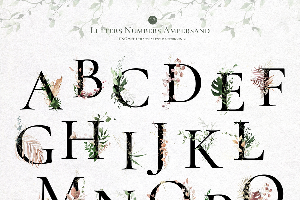World Of Leaves. Greenery Watercolor, an Object Graphic by Khrys.art (Photo 10 of 15)