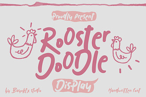 Rooster Doodle - Display Font