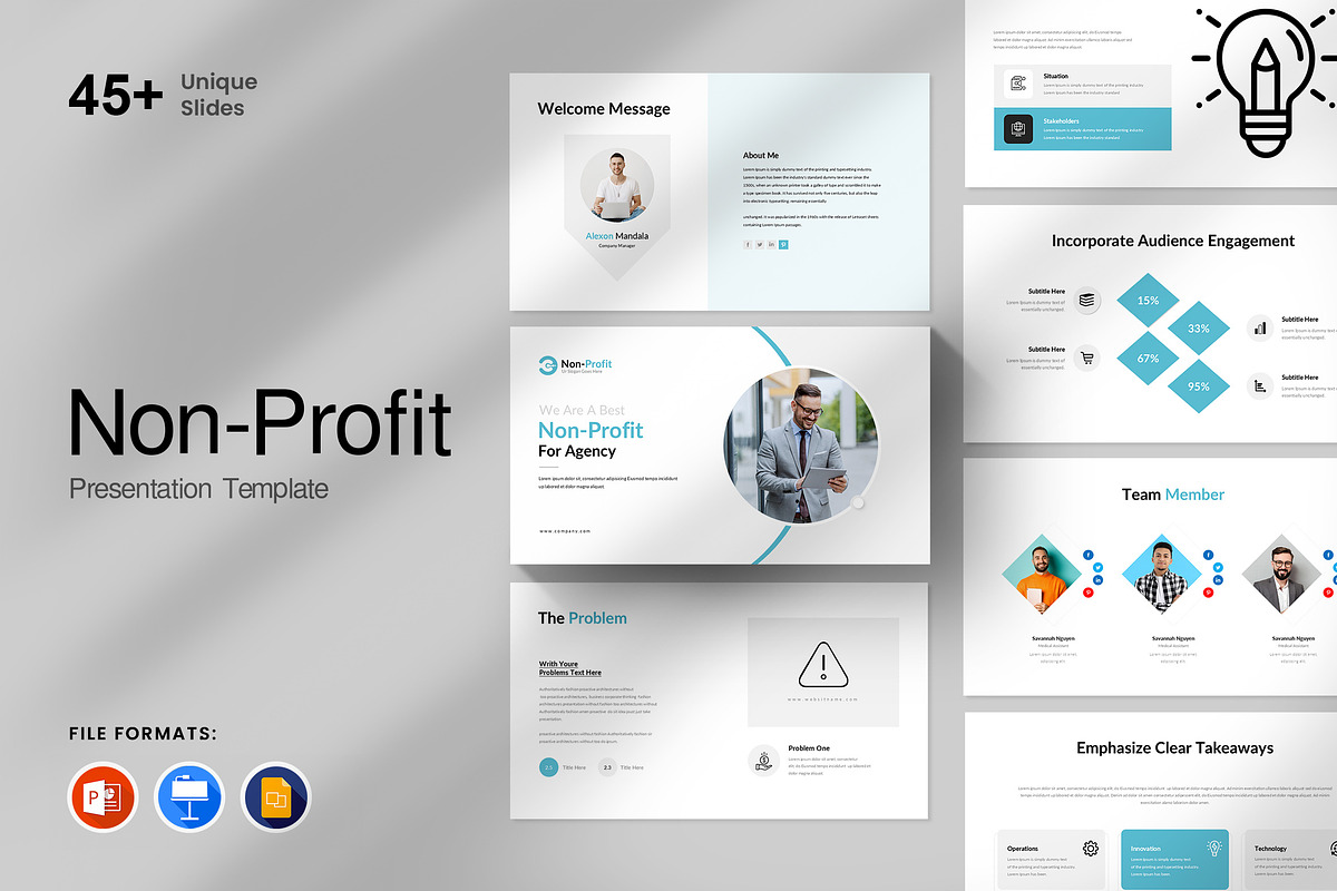 Non Profit Presentation Template, a Presentation Template by GenerousArt (Photo 1 of 8)