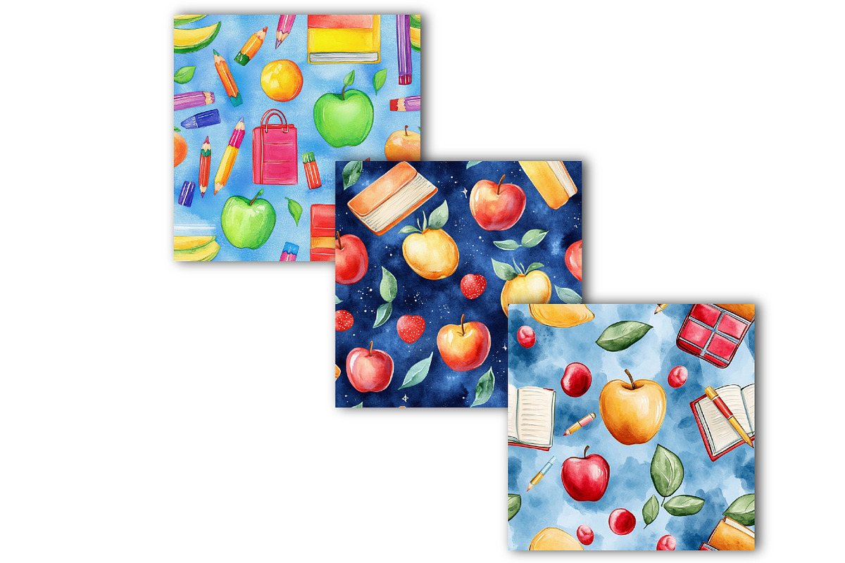 Back to School Digital Paper, an Illustration by SinaCreation (Photo 4 of 5)
