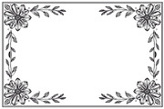Elegant Floral Border Vector Set, an Illustration by Gfx_Store (Thumbnail 4 of 9)
