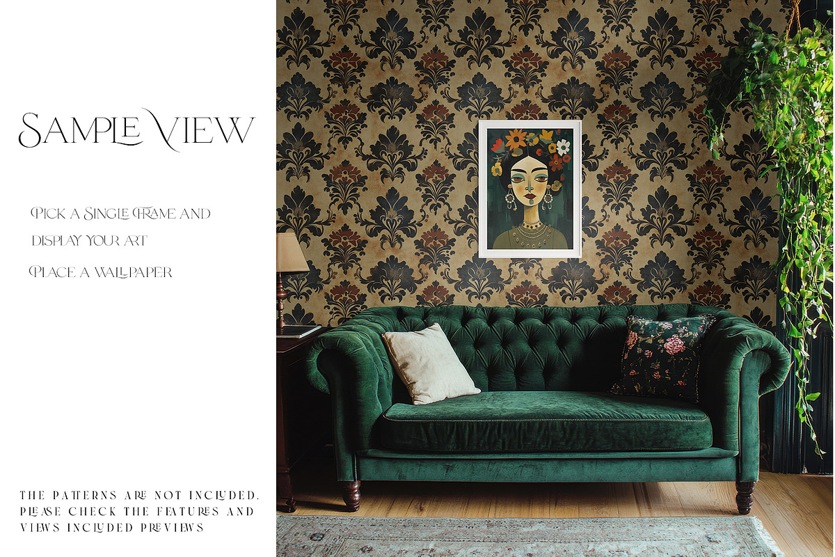 44 Frames and Wallpaper Mockup, a Product Mockup by mock-ups (Photo 7 of 18)