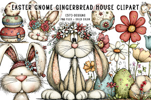 Boho Easter Elements Bundle, an Illustration by CreationArt