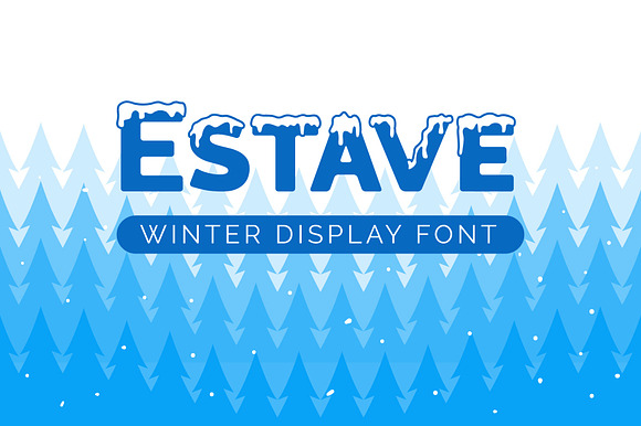 Estave - Winter display font preview 5