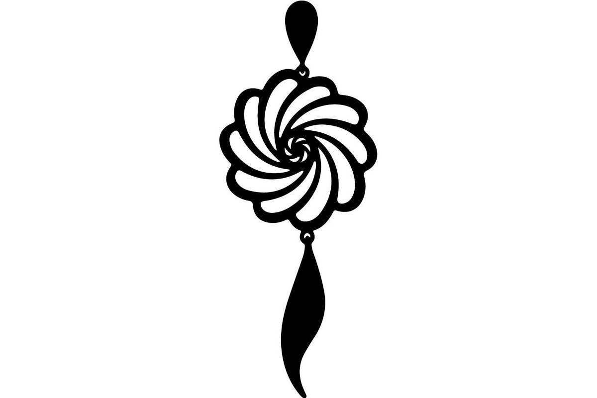Ornamental Earring SVG Bundle, an Object Graphic by Designer_Momina (Photo 19 of 20)