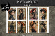 Victorian Girl Junk Journal Pages, a Person Illustration by Digital Art Mahdiseño (Thumbnail 9 of 10)