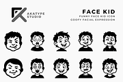 Funny Face Boy, a Solid Icon by Akatype Studio (Thumbnail 1 of 3)
