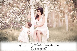 25 Photoshop Actions for Family and