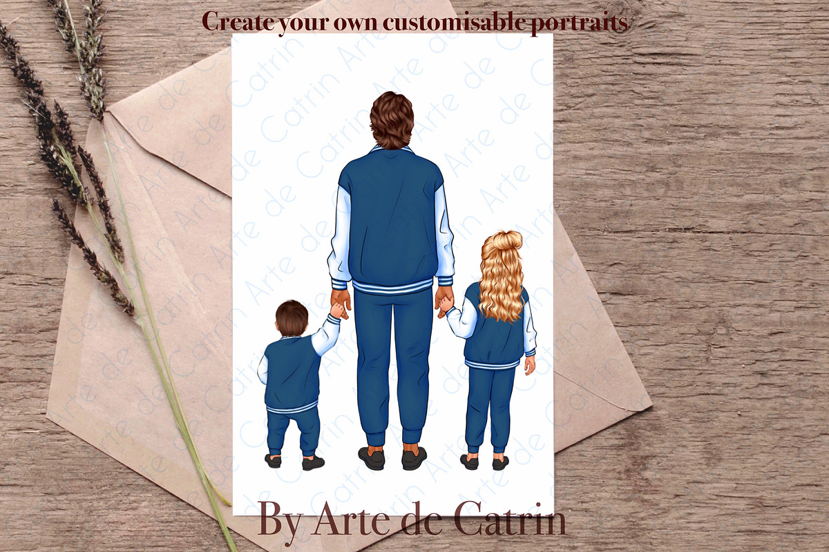 Family Look Clipart, People Clipart, a Person Illustration by ArtedeCatrin (Photo 10 of 11)