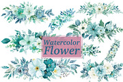 Elegant Blue Watercolor Blooms, an Illustration by Amazin_art (Thumbnail 11 of 11)