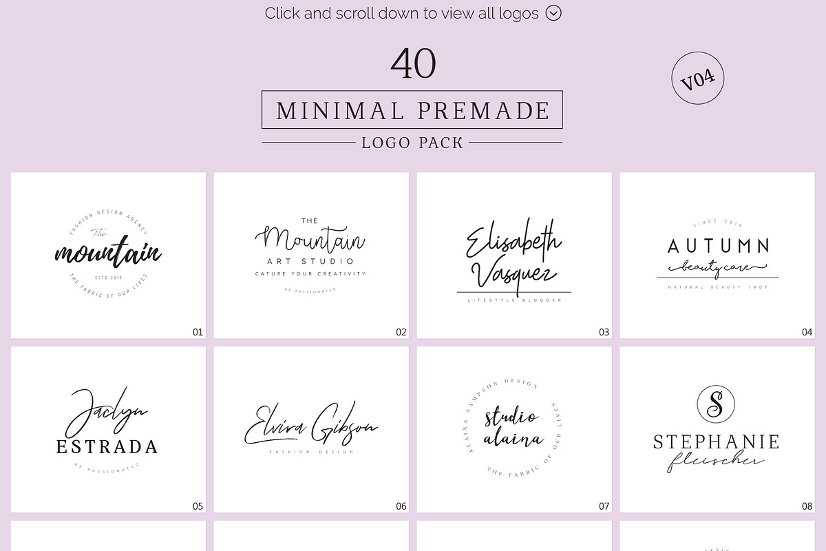 1200 Premade Logos Mega Bundle, a Branding & Logo Template by XpertgraphicD (Photo 22 of 60)