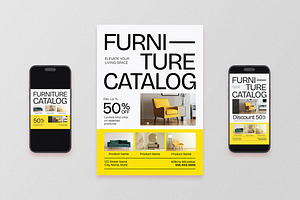 Furniture Catalog Flyer, a Flyer Template by Aiyari Graphic