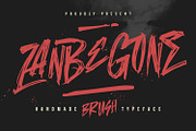 Zanbe Gone Handmade Brush Font, a Handwritten Font by Maulana Creative (Thumbnail 1 of 7)