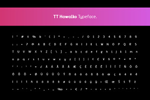 TT Hawaiko Typeface