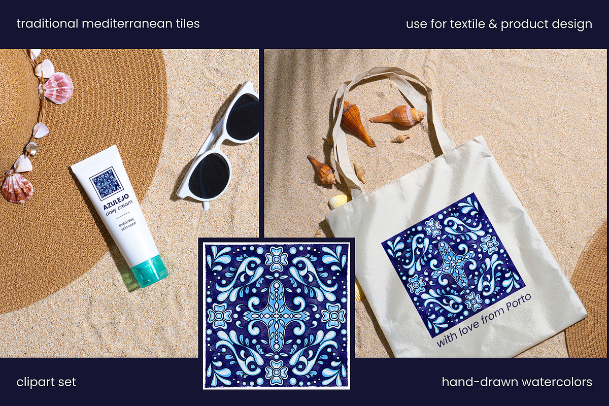 Traditional Mediterranean Tiles SET1, an Object Illustration by ilonitta (Photo 9 of 9)