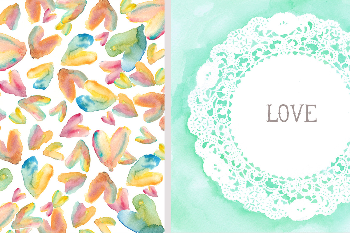 Lovely Backgrounds - Watercolor, an Illustration by Angie Makes (Photo 2 of 3)