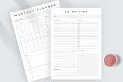Daily Weekly Monthly To-Do Planner, a Stationery Template by Amit Debnath (Thumbnail 3 of 6)