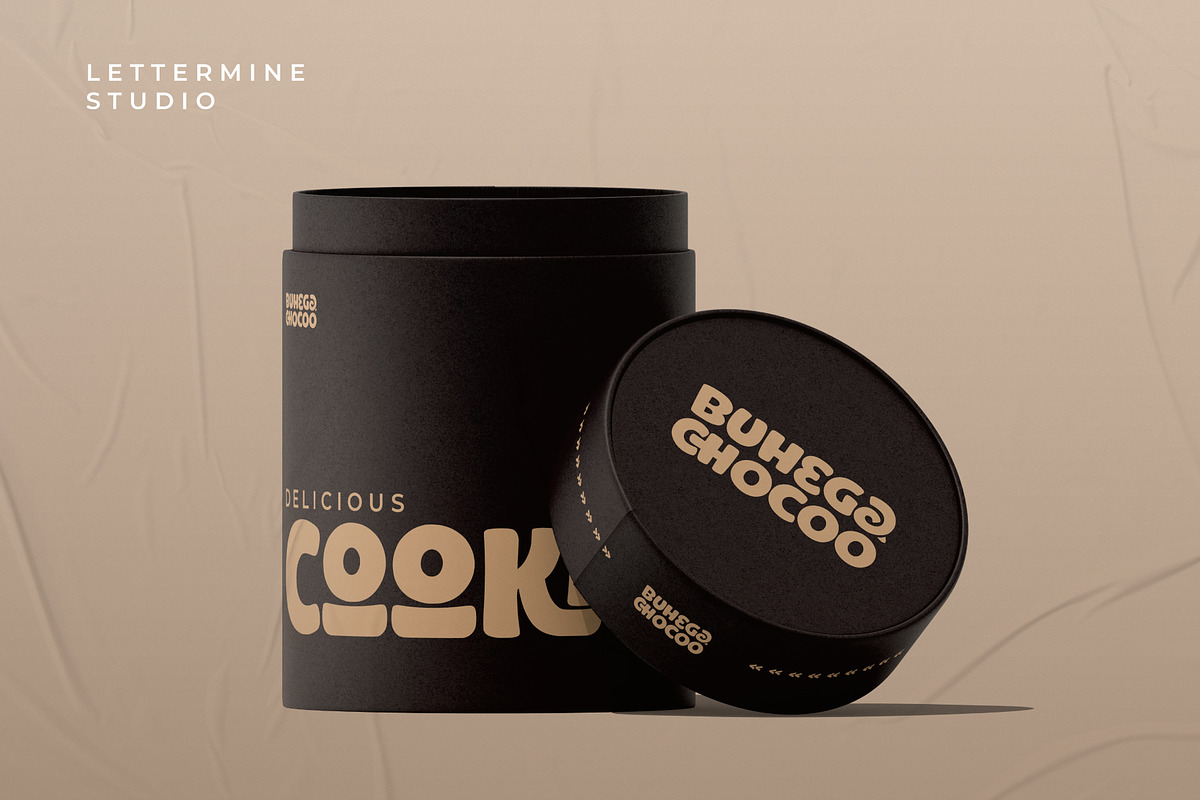 Buhega Chocoo – Bold Food Font, a Font by Lettermine (Photo 7 of 9)
