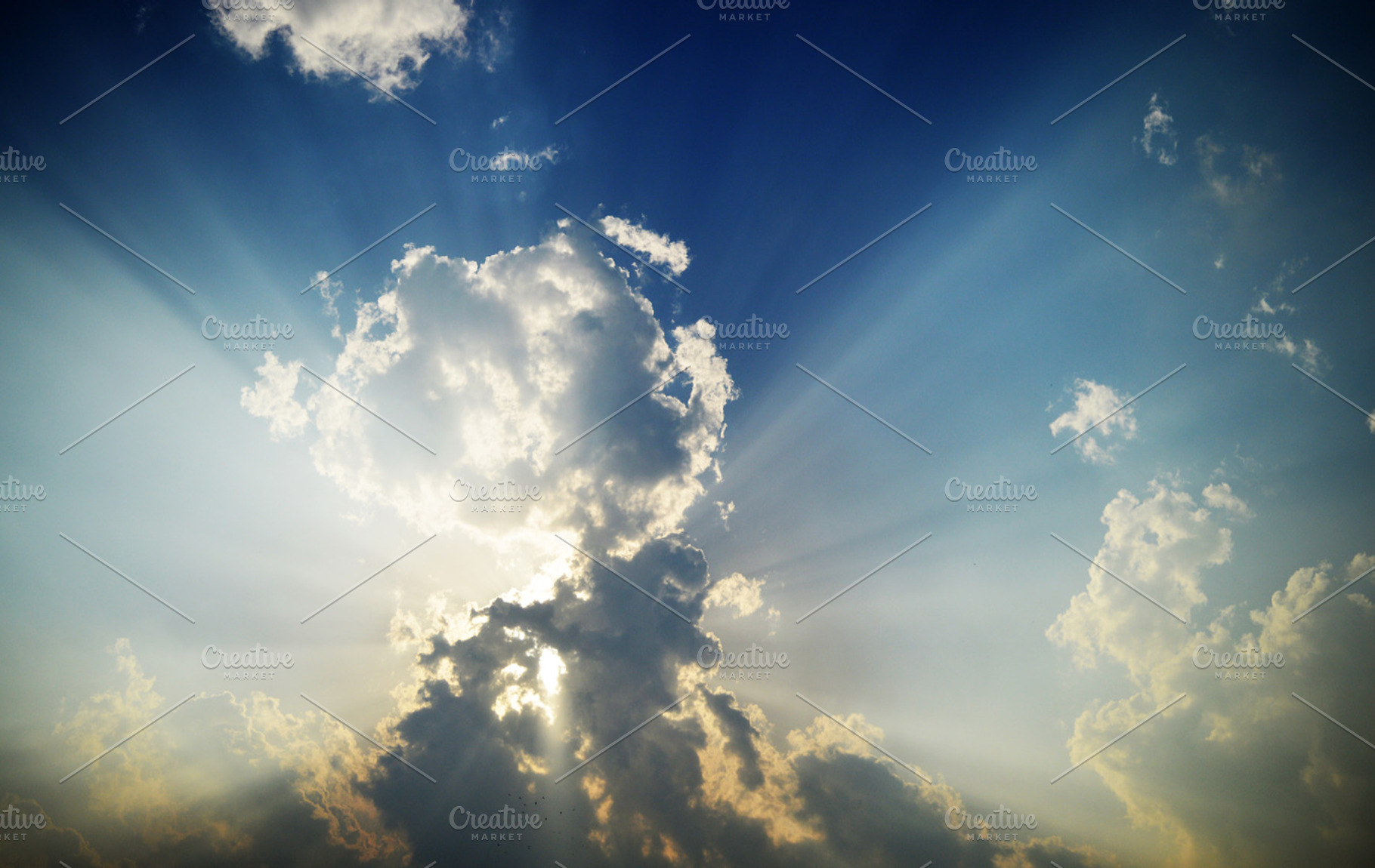 Dramatic Clouds in Sunlight, a Nature Photo by Shots By RC
