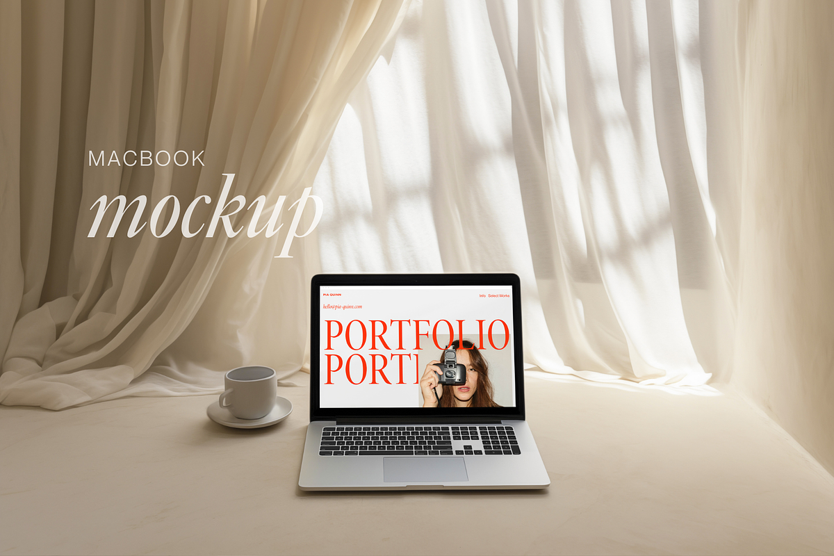 Minimalist Macbook Mockup, a Mac Mockup by The Ethical Agency (Photo 4 of 4)