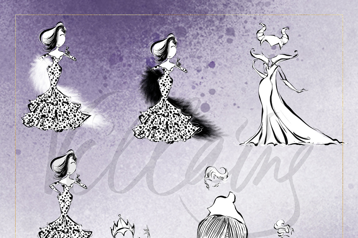 Fairy Tale Villains Doodles Clipart, an Object Graphic by KaramfilaS (Photo 4 of 13)