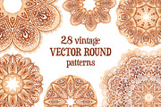 Set of 28 vintage round patterns, a Pattern Graphic by Art of Sun (Thumbnail 1 of 5)