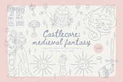 9 in 1 Whimsy Bundle - cute line art, an Object Graphic by Cute Atelier (Thumbnail 4 of 10)