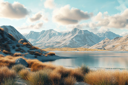 Majestic Mountain Landscape With Ser, a Photo by Tanuart
