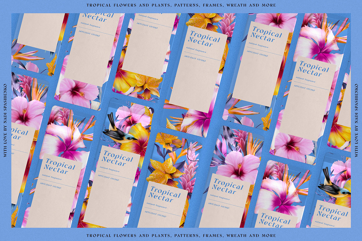 Floral Tropical Vibe, a Wallpaper Graphic by nadispasibenko (Photo 9 of 21)