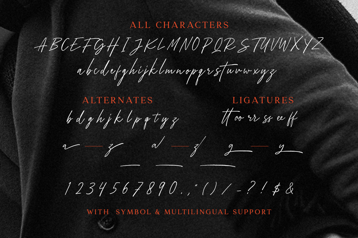 Aesthero - Stylish Signature Script, a Script Font by Sarid Ezra (Photo 7 of 7)