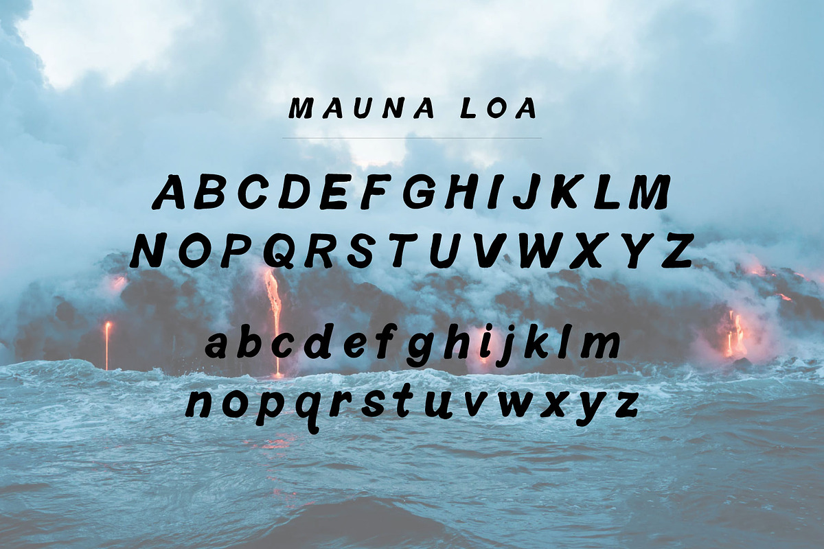 Vintage Hawaiian Font: Mauna Loa preview 2