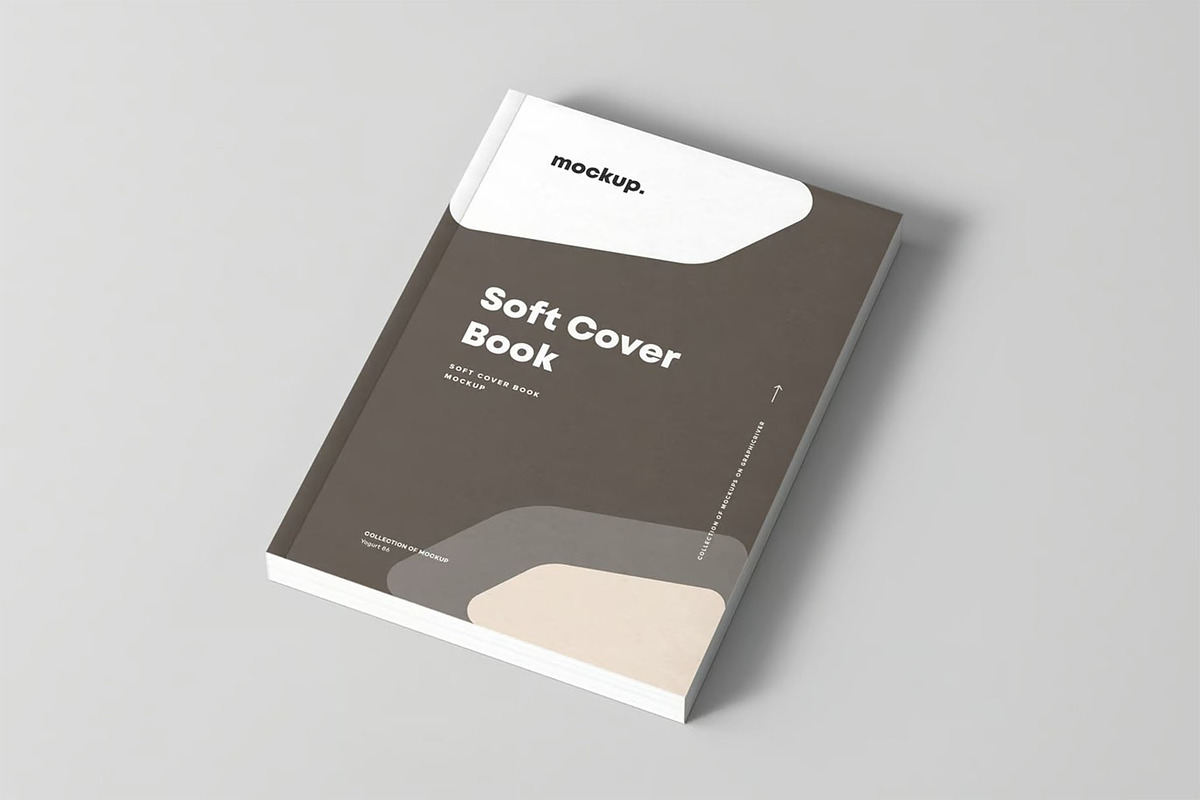 Soft Cover Book Mock-up, a Product Mockup by zippypixelstudio (Photo 5 of 15)
