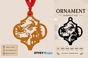 Christmas Scene Ornaments, a Decorative Illustration by OTVEY DESIGN (Thumbnail 8 of 9)