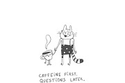 Funny Coffee Cat Doodles, an Illustration by Anastasiya Klempach (Thumbnail 4 of 11)