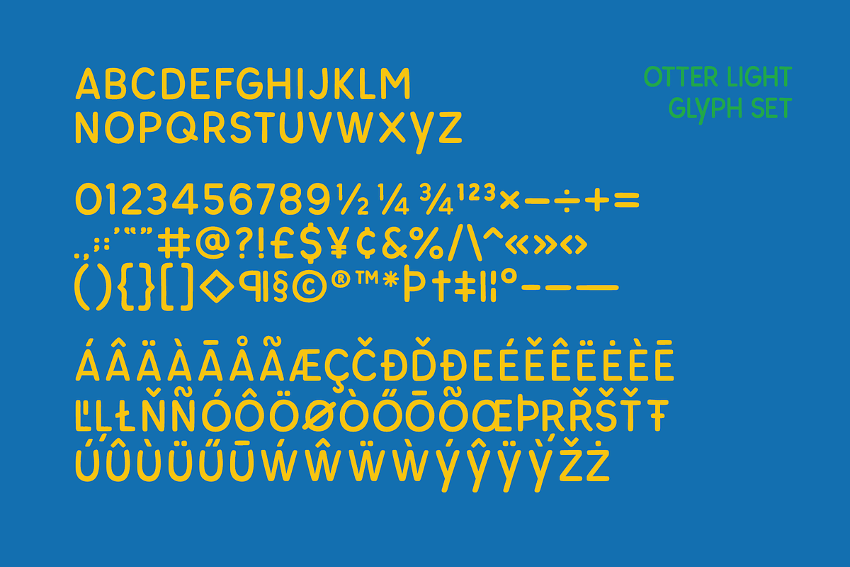 Otter Font Family, a Sans Serif Font by Hemphill Co (Photo 11 of 11)