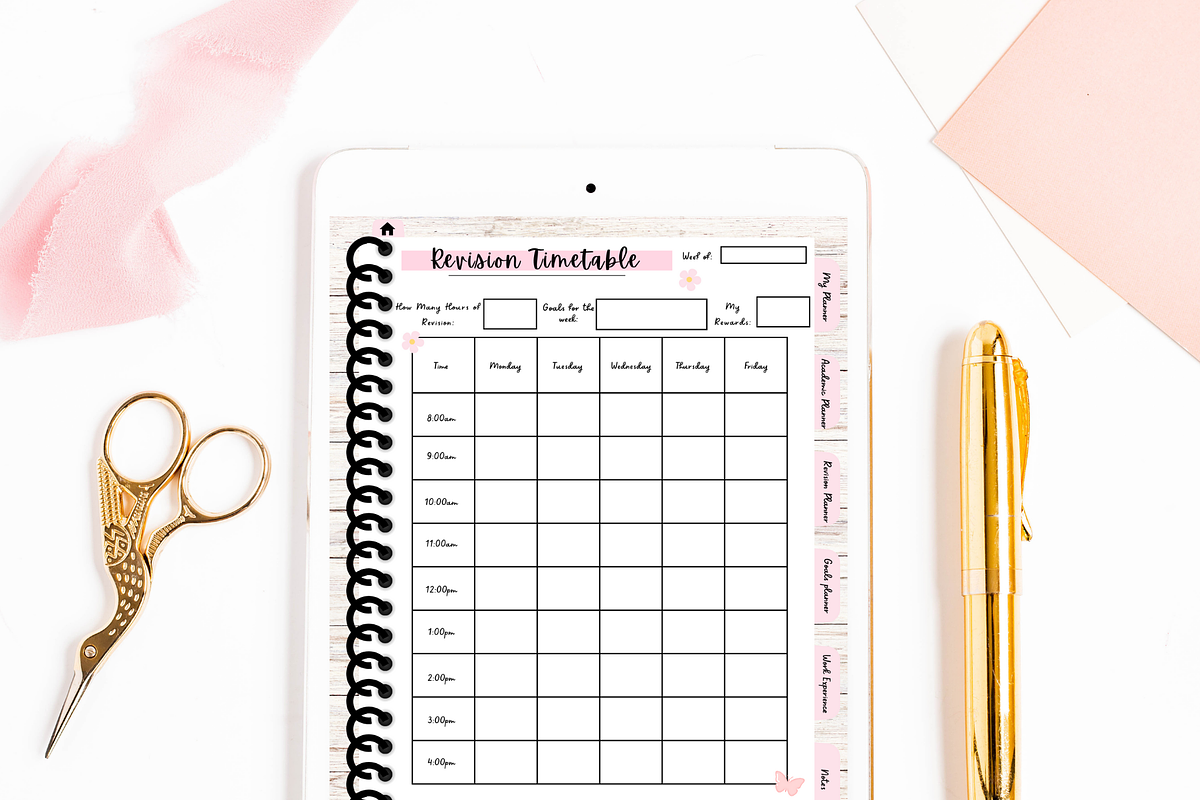 Canva Academic Digital Planner, a Stationery Template by DigitalbossCreations (Photo 7 of 10)