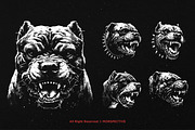 10 Bundle Dark Art Pitbull Dog Beast, an Illustration by Morspective (Thumbnail 3 of 7)