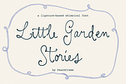 Little Garden Stories, a Script Font by PeachCreme (Thumbnail 1 of 11)